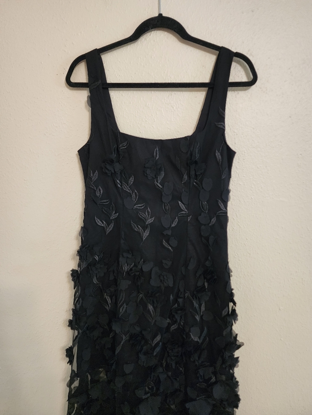 Show Me Your Mumu Stephanie Black 3D Floral Dress M Wedding Party Prom Formal - Picture 9 of 12